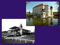 Rennbahn und Schloss
